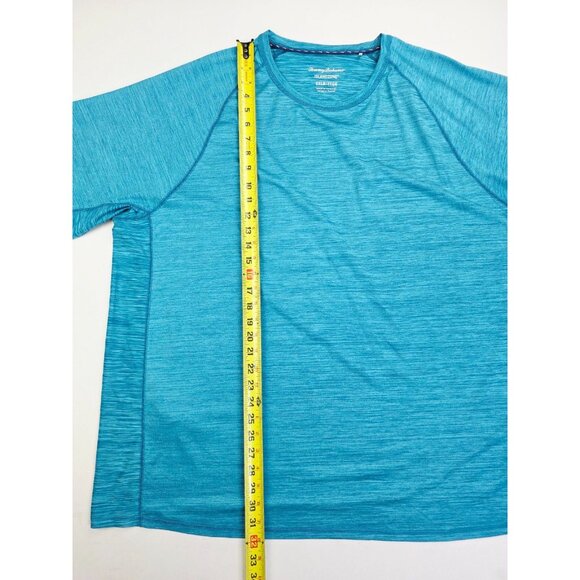 Tommy Bahama Island Zone Size 2XLB Mens Blue Neck Logo Short Sleeve Fashion Tee - Picture 9 of 10